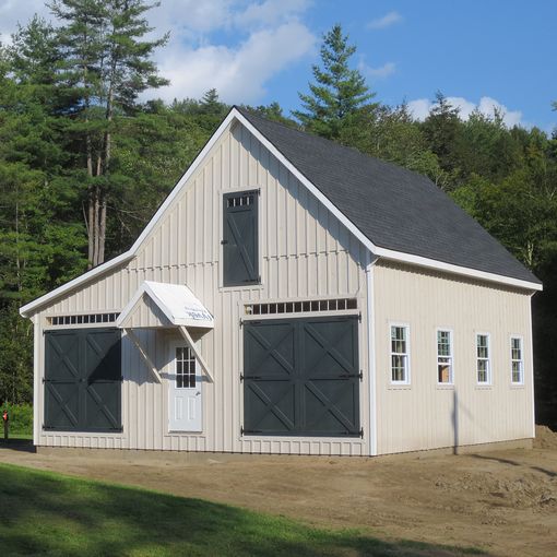Prefab Single Car Garages - Custom Barns and Buildings - The Carriage Shed